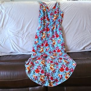Medium Open Back Hi-Low Floral Dress 🌷